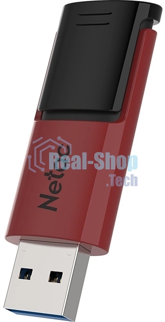 Флешка USB Netac U182 (replaced NT03U182N-016G-30RE), 16Gb, USB 3.2, R/W 70/30, красный/черный