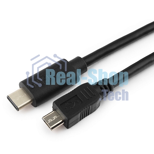Кабель Cablexpert CCP-USB2-mBMCM-1M USB2.0 microBM/USB3.1TypeC, 1м, 