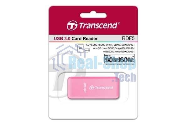 Кард-ридер Transcend All in1 Multi Card Reader, Pink