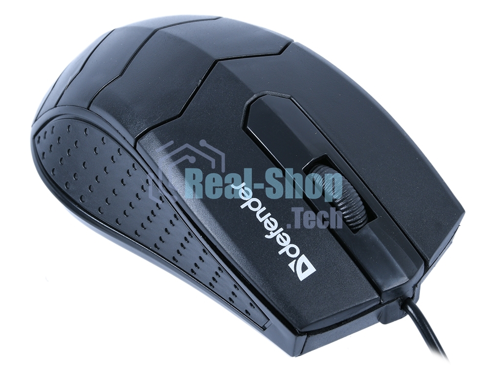 Мышь проводная Defender HIT MB-530 черный, 1000 dpi, USB, кнопки - 3