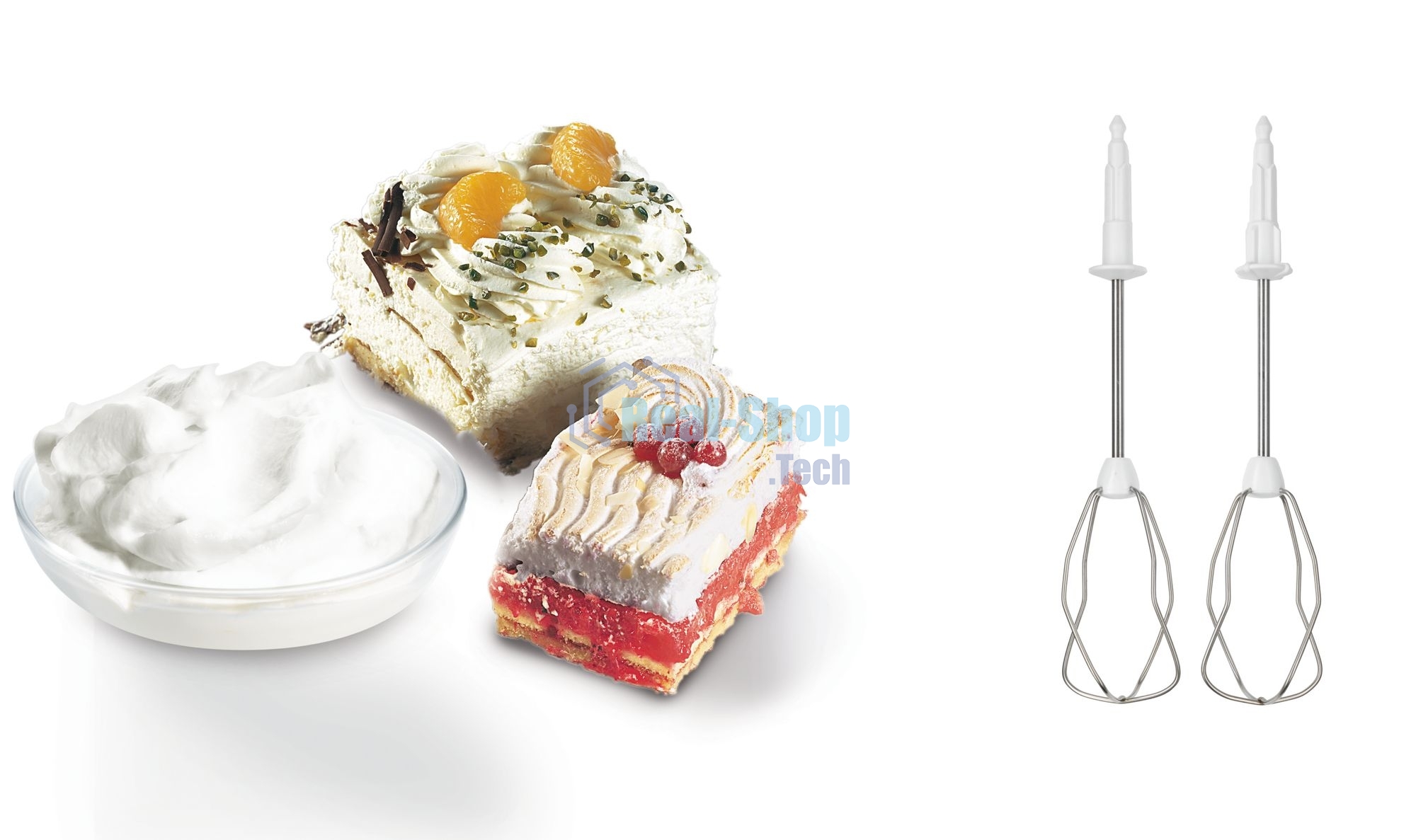 Миксер стационарный Bosch MFQ36460 450Вт белый/серый