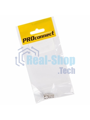 Разъем антенный на кабель, штекер F для кабеля RG-6, (1шт.) (пакет) PROconnect