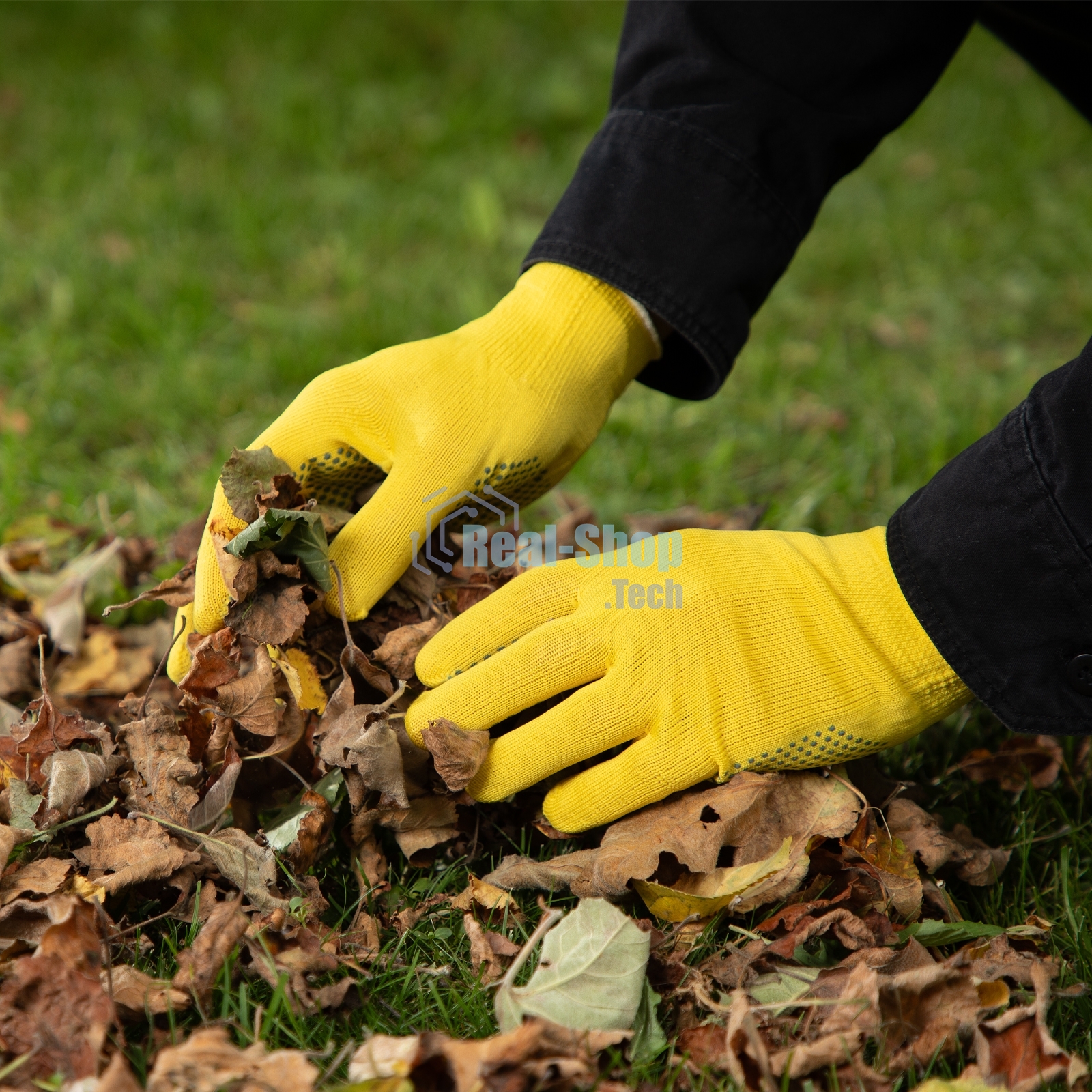 Перчатки в наборе Palisad 4 пары, цвета в ассортименте, ПВХ точка, L,