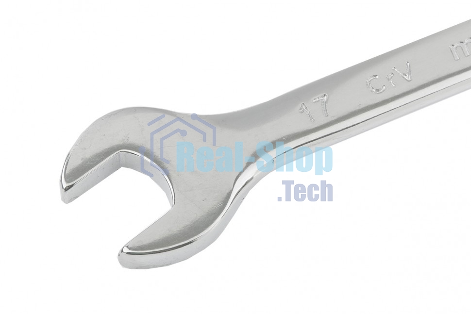 Ключ комбинированный Matrix, 17 мм, CrV, полированный хром