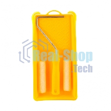 Малярный набор Сибртех для работ с лаками: кювета 150 мм х 290 мм и мини-валик 110 мм