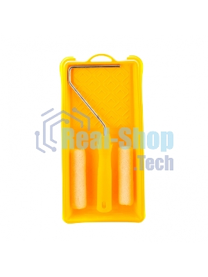 Малярный набор Сибртех для работ с лаками: кювета 150 мм х 290 мм и мини-валик 110 мм