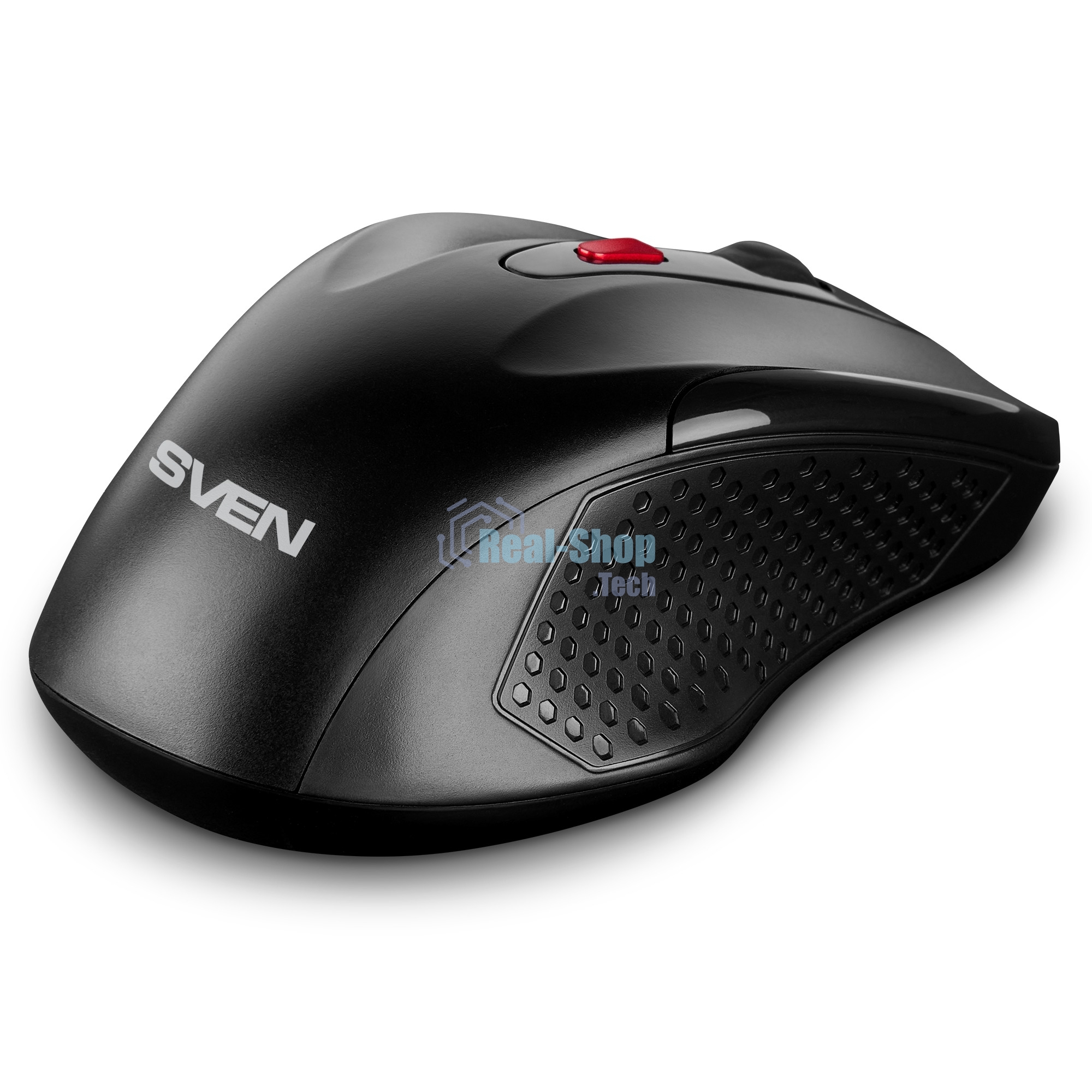 Мышь беспроводная SVEN RX-450W черный, 3200 dpi, радиоканал, USB, кнопки - 6
