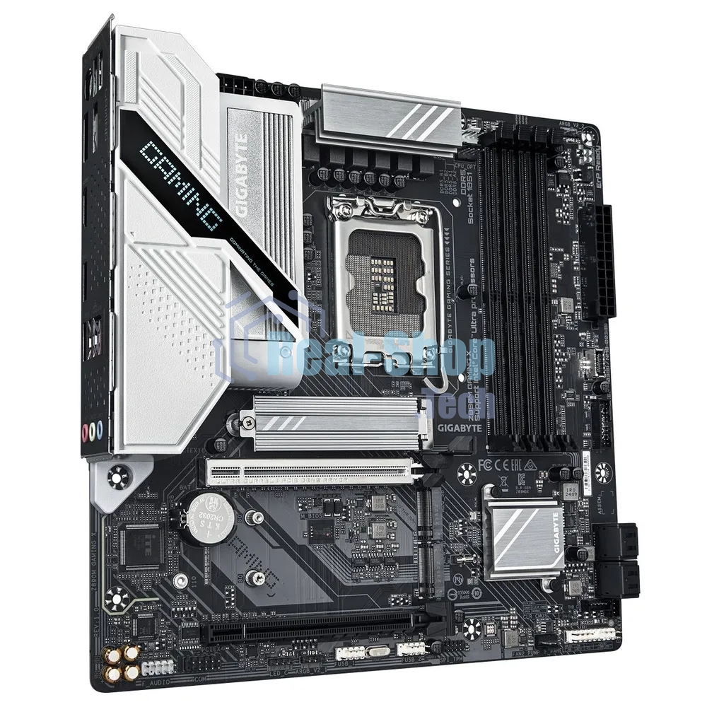Материнская плата Gigabyte Z890M GAMING X, LGA 1851, Intel Z890, 4xDDR5, 4xSATA, 3xM.2, 1xPCIe 5.0 x16, 1xPCIe 4.0 x16, 1xHDMI, 2xDP, 1x 2.5Gb LAN, 2xUSB-A 2.0, 3xUSB-A 3.2 Gen 1, 3x3.5 мм, 7.1, mATX