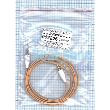 Аудио кабель Jack 3.5 - Jack 3.5, 1м (плоский кабель) оранжевый