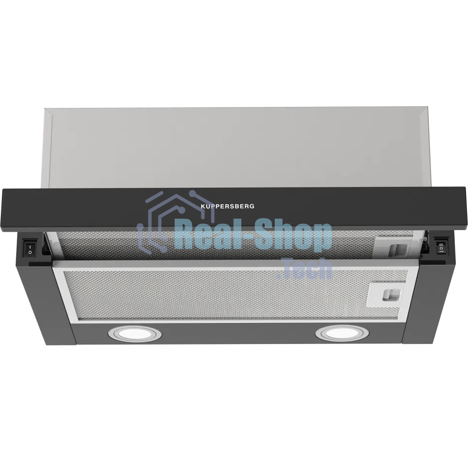 Вытяжка встраиваемая Kuppersberg Slimhit 50 B черный, 50 см, 750 куб. м/ч, 51 дБ