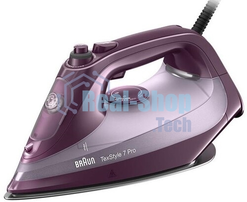 Утюг Braun SI7181VI сиреневый/фиолетовый, 3100 Вт, 50 г/мин, 230 г/мин, 300 мл