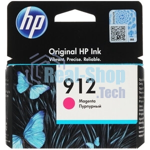 Картридж струйный HP 912 3YL78AE пурпурный (315стр.) для HP OfficeJet 801x/802x