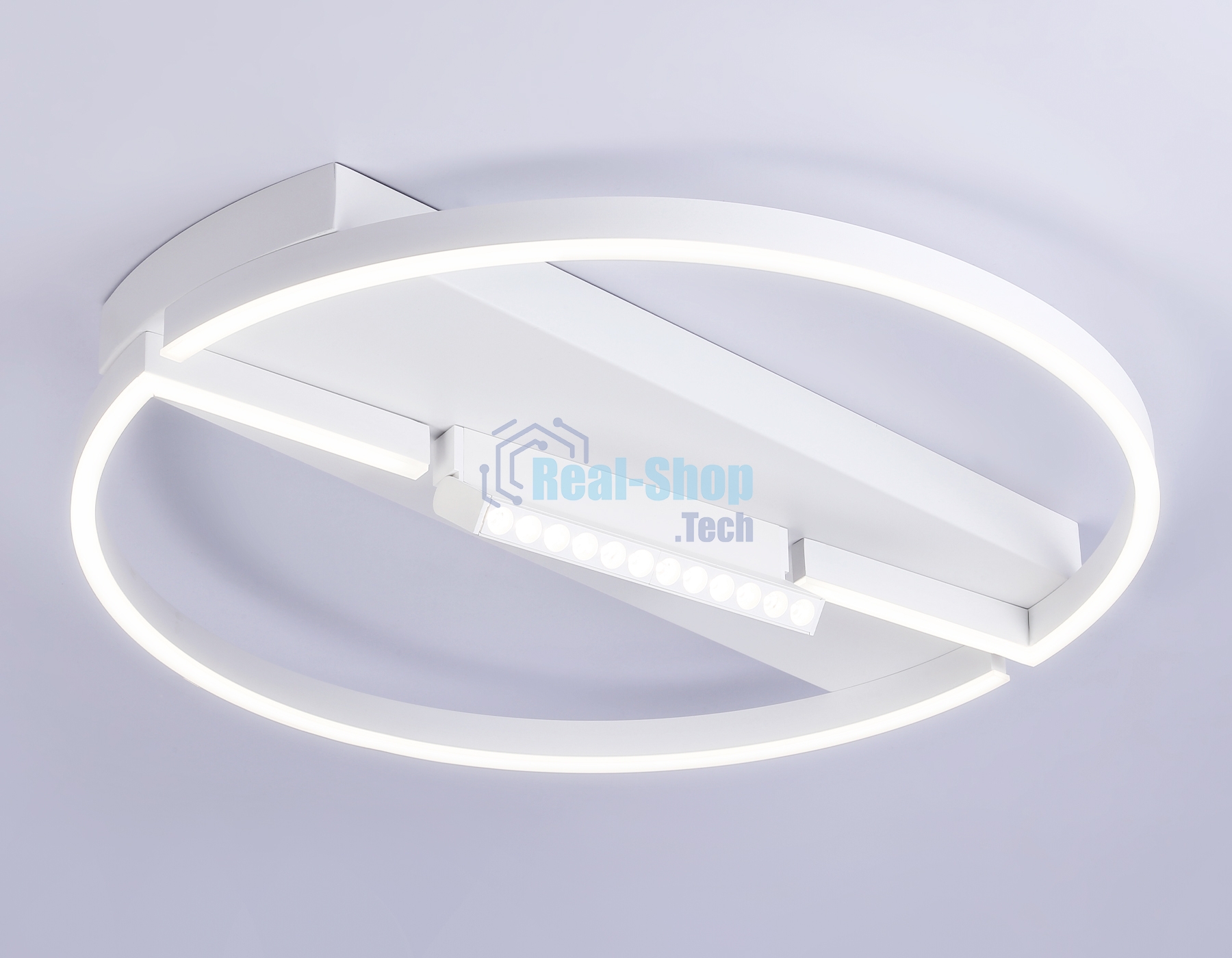 Светильник Ambrella light FL51459/1+1 WH белый 72W 3000K-6400K+4200K D600*110 (ПДУ РАДИО 2.4G)