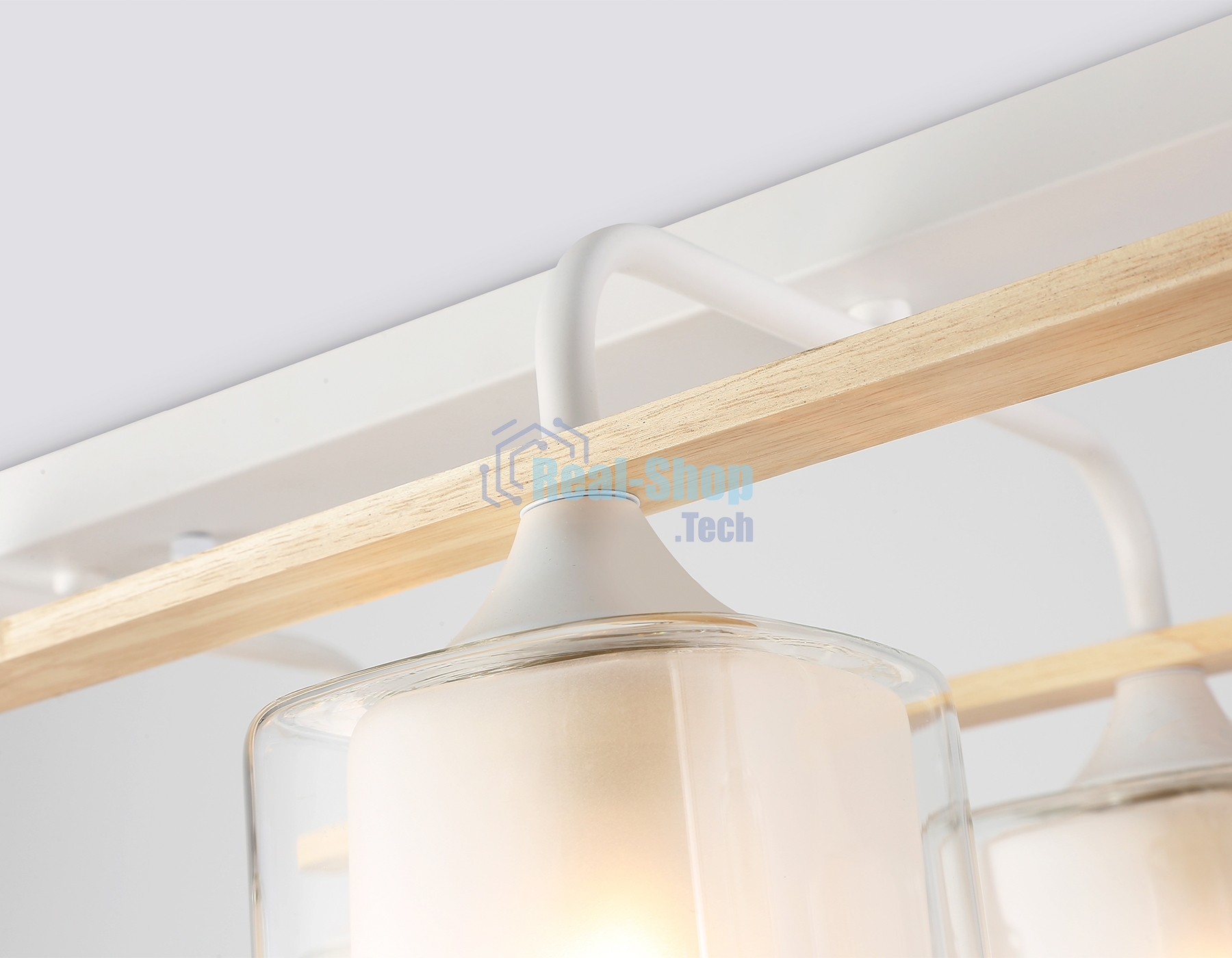 Светильник Ambrella light TR3033247/6 WH/WD белый/дерево E27/6 max 60W 580*340*245