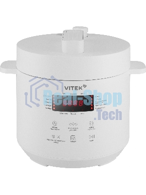 Мультиварка-скороварка Vitek VT-MC0301 белый, 3 л, 500 Вт, кнопки, 20 программ