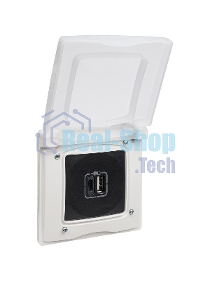 Рамка 1-м Etika IP44 с защ. крышкой белый Legrand 672550
