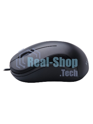 Мышь проводная Oklick 115S черный, 1200 dpi, USB, кнопки - 3