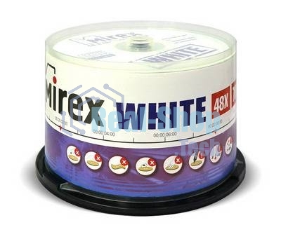 Диск CD-R Mirex 700 Mb, 48х, Cake Box (50), Thermal Print (50/300)