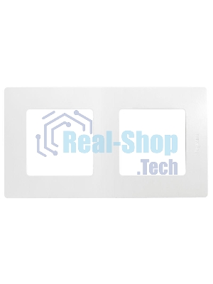 Рамка 2-м Etika белый Legrand 672502