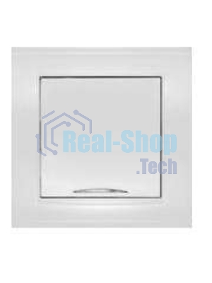 Выключатель 1-кл. СП Бриллиант 10А IP20 с подсветкой белый Universal 7947397