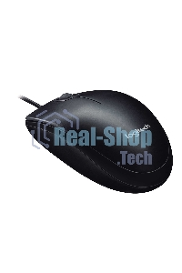 Мышь проводная Logitech M100/100R DARK/GREY (темно-серая/черная), 1000 dpi, USB, кнопки - 3