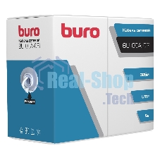 Кабель сетевой Buro BU-CCA-051 UTP 4 пары cat5E solid 0.50мм CCA 305м серый