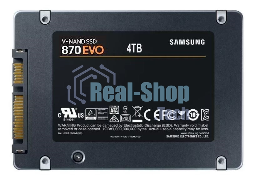 Накопитель SSD Samsung 4Tb 870 EVO, V-NAND, 2.5