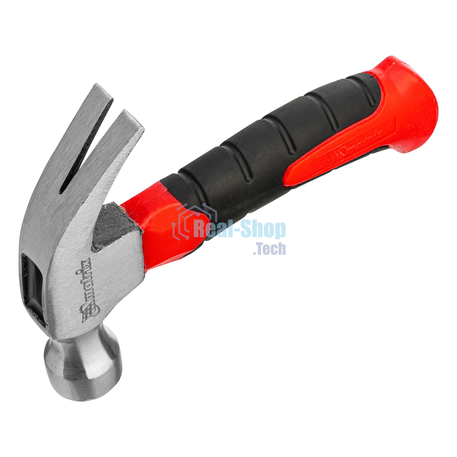 Молоток-гвоздодер Matrix мини, фибергласовая двухкомпонентная рукоятка, 250г