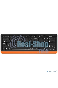 Комплект клавиатура + мышь A4Tech Fstyler FG1010 клав:черный/оранжевый мышь:черный/оранжевый USB беспроводная Multimedia