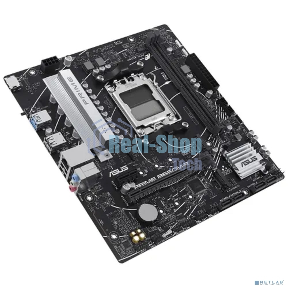 Материнская плата ASUS PRIME B650M-R, Socket AM5, AMD B650, 2xDDR5, 4xSATA, 2xM.2, 1xPCIe 4.0 x16, 1xPCIe x1, 1xHDMI, 1x 2.5Gb LAN, 2xUSB-A 3.2 Gen 1, 4xUSB-A 2.0, 3x3.5 мм, 7.1, mATX