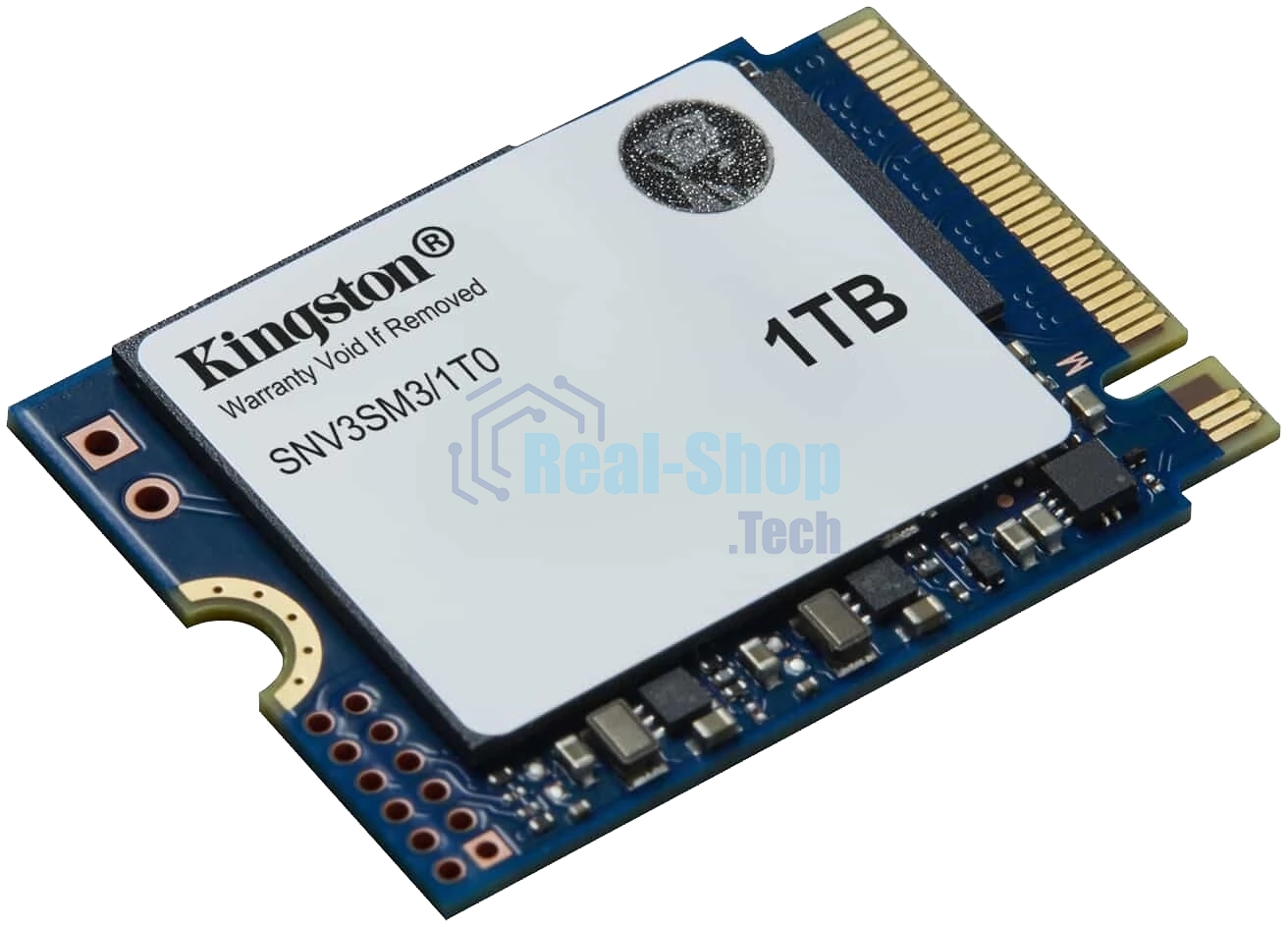 Накопитель SSD Kingston NV3, 1000Gb, M.2(22x30мм), NVMe, PCIe 4.0 x4, 3D TLC, R/W 6000/4000Mb/s, TbW 320, DWPD 0.2 (60 мес)