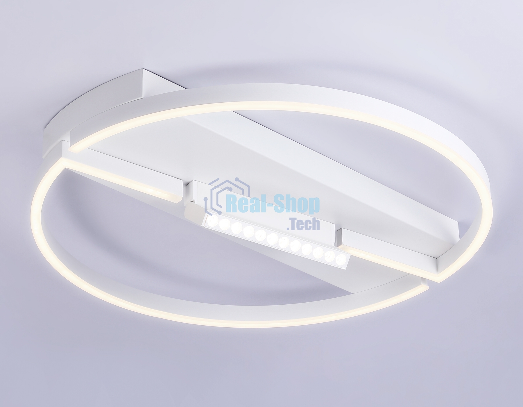 Светильник Ambrella light FL51459/1+1 WH белый 72W 3000K-6400K+4200K D600*110 (ПДУ РАДИО 2.4G)