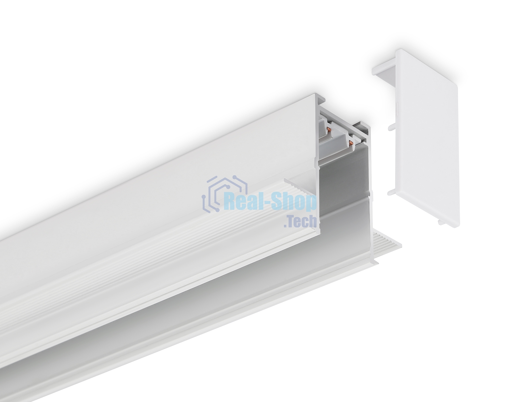 Шинопровод встраиваемый Ambrella light GL1011 WH белый IP20 220V 3000*62.5*56