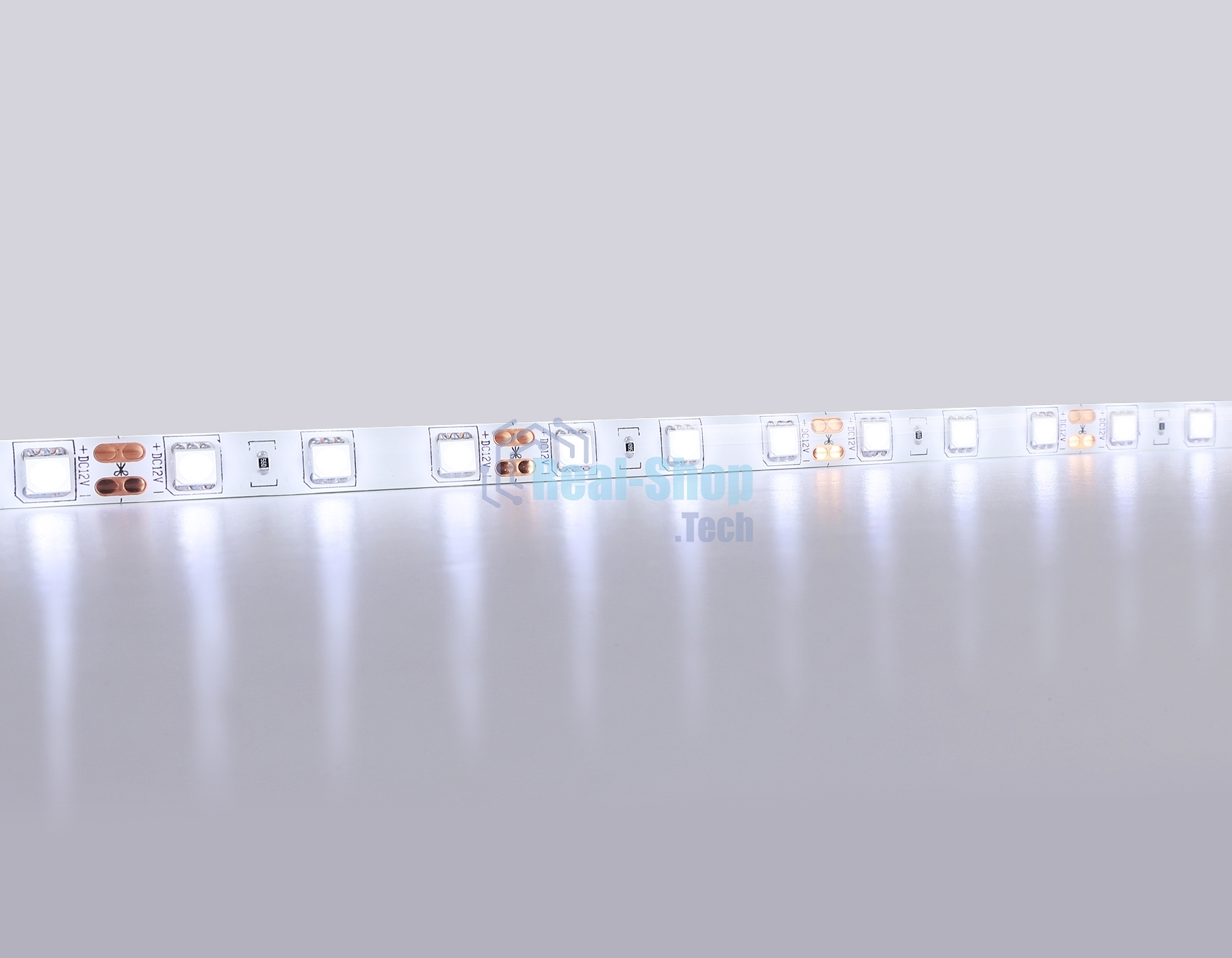 Светодиодная лента Ambrella light GS2103 5050 60Led/ 14.4W m/ 12V IP65 6500K/ 5000*10*2.87mm (2 конт.)