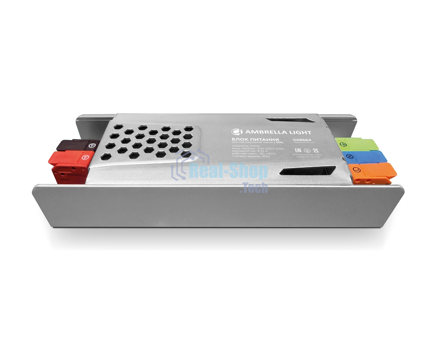 Блок питания GS8664 12V 100W 8,33A IP20 200-240V EMC 160*48*28