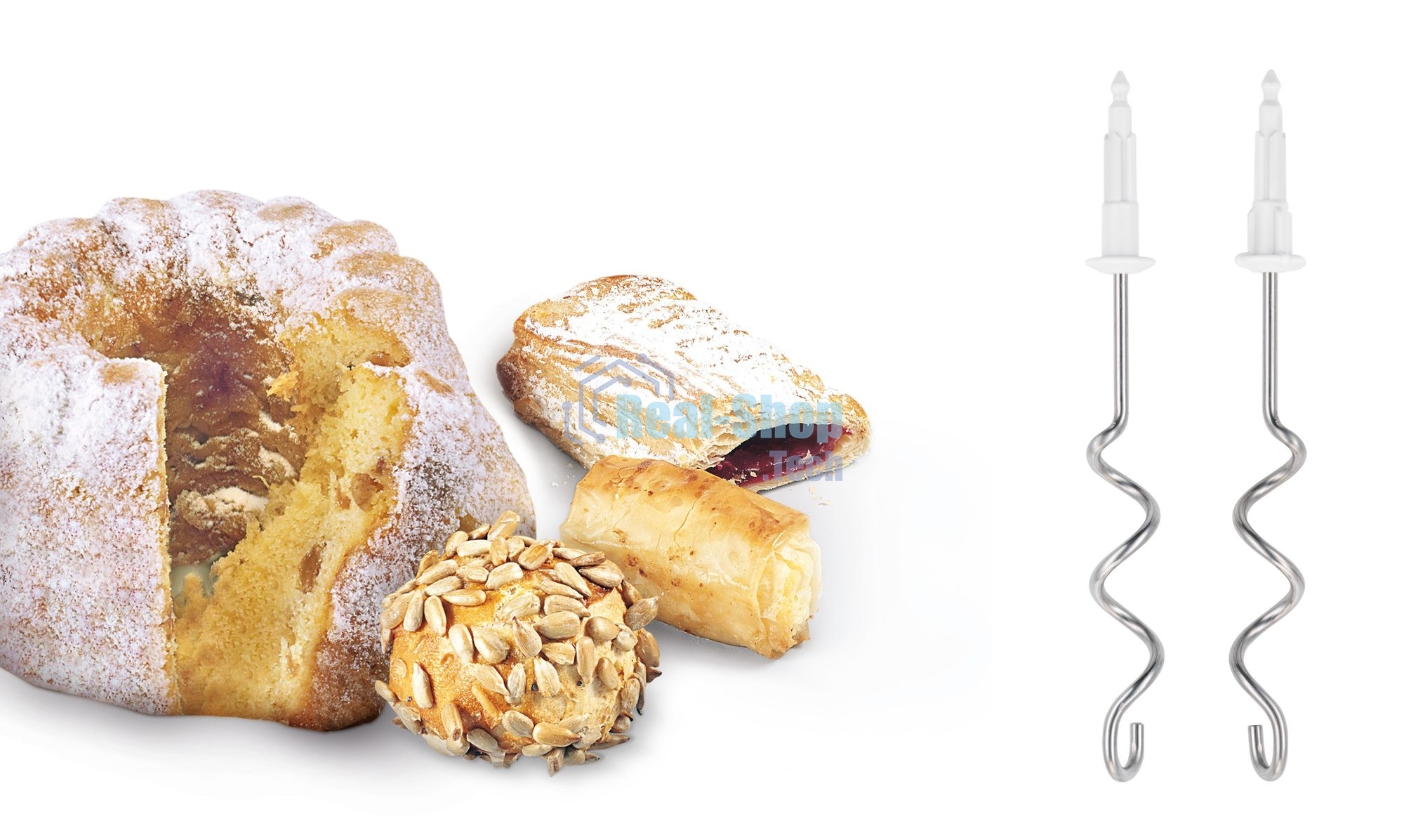 Миксер стационарный Bosch MFQ36460 450Вт белый/серый