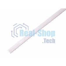 Термоусаживаемая трубка Rexant 5,0/2,5 мм, белая, упаковка 50 шт. по 1 м