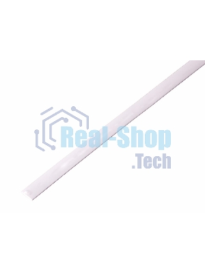Термоусаживаемая трубка Rexant 5,0/2,5 мм, белая, упаковка 50 шт. по 1 м