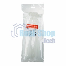 Хомут-стяжка кабельная нейлоновая Rexant 300 x7,6 мм, белая, упаковка 100 шт.