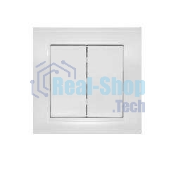 Выключатель 2-кл. СП Бриллиант 10А IP20 белый Universal 7947403