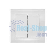 Выключатель 2-кл. СП Бриллиант 10А IP20 белый Universal 7947403