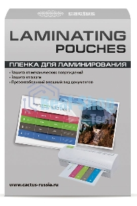 Пленка для ламинирования Cactus 125мкм A7 (100 шт) глянцевая 75x105 мм CS-LPGA7125100