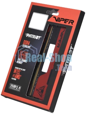 Оперативная память Patriot Viper Elite II, DDR4, 32GB (2x16 GB), 3600 MHz, CL20, DIMM, радиатор, красный, черный