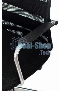 Кресло компьютерное Бюрократ KB-5M TW-01 3C11 черный, сетка/ткань, с подголов. крестовина металл хром