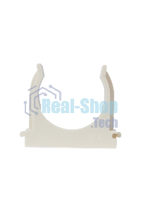 Крепеж-клипса для монтажного пистолета Rexant Ø 40 мм, белая (25 шт/уп)