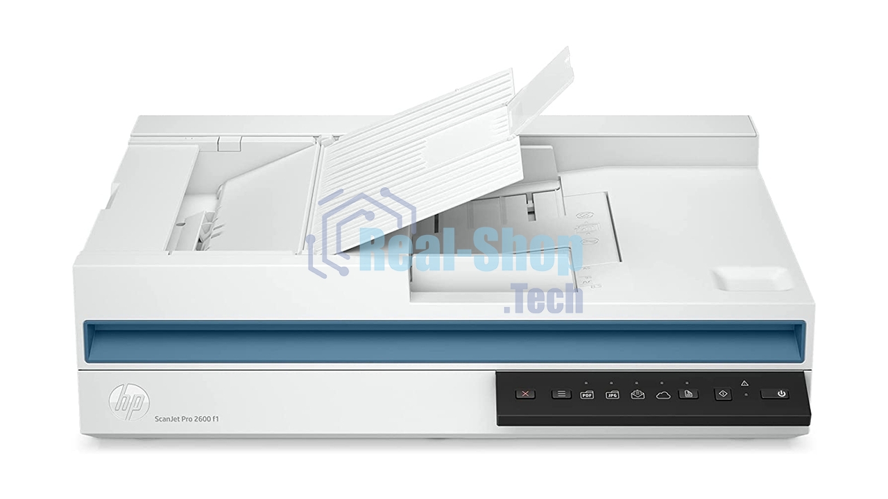 Сканер планшетный HP Scanjet Pro 2600 f1, A4, CIS, 600x600dpi, ДАПД 60 листов, ч/б 25 стр. или 50 изобр. в минуту (300dpi),цв. 25 стр/мин/50 изобр/мин, 48 бит, 24 бит, USB 2.0 (20G05A)