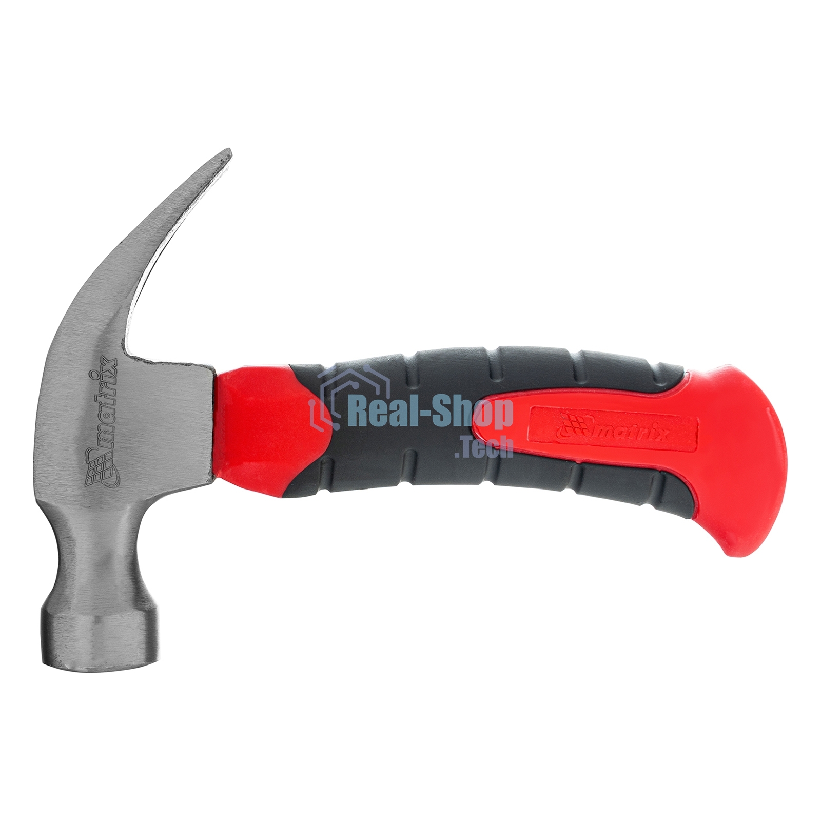 Молоток-гвоздодер Matrix мини, фибергласовая двухкомпонентная рукоятка, 250г