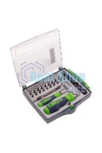 Набор отверток Сибртех отвертки реверсиные с набором бит торцевых головок 61 предметов crv