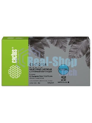 Картридж струйный Cactus CS-C1Q12A №727 черный (300 мл) для HP Designjet T920/T930/T1500/T1530