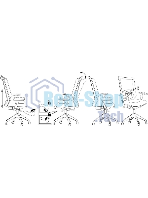 Кресло Бюрократ MC-611NL черный, сетка